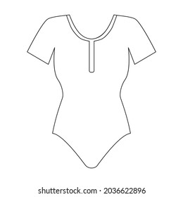 Icono de vector de ropa interior.Icono de vector de contorno aislado en ropa interior de fondo blanco.