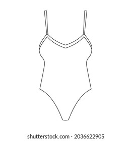 Underwear vector icon.Outline vector icon isolated on white background underwear.