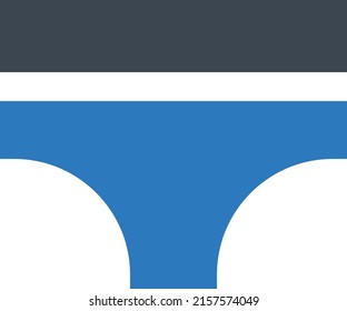 Ilustración de vectores de ropa interior en un fondo transparente.Símbolos de calidad premium.Icono de vector glifos para el diseño de conceptos y gráficos.
