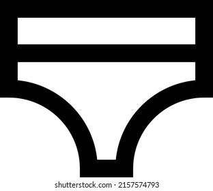 Underwear Vector illustration on a transparent background.Premium quality symmbols.Stroke vector icon for concept and graphic design.