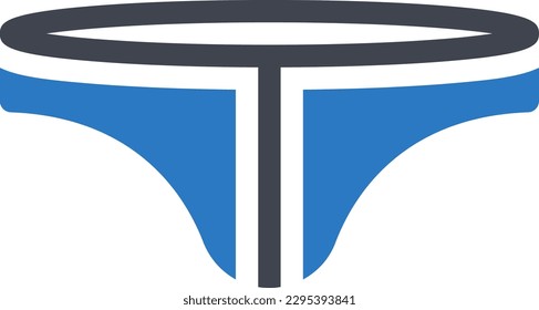 Unterwäsche, Vektorgrafik auf transparentem Hintergrund. Hochwertige Symbole. Glyphen Vektorsymbole für Konzept und Grafikdesign. 
