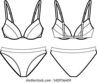 underwear vector isolated template illustration