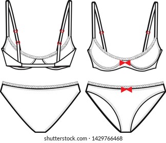 underwear vector isolated template illustration