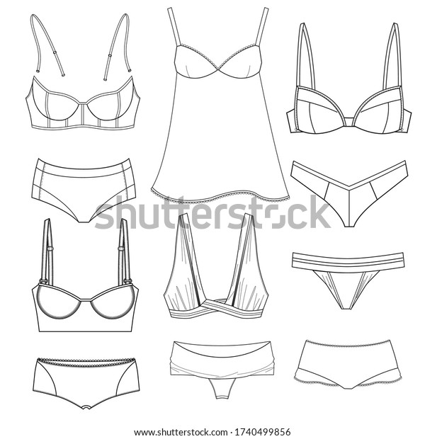 Underwear Vector Isolated Template Illustration Stock Vector (Royalty ...