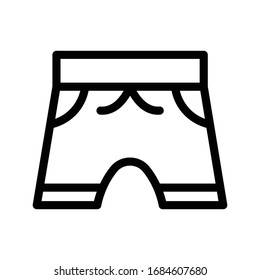 underwear vector thin line icon 