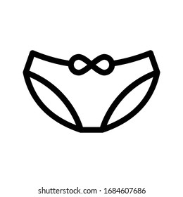 underwear vector thin line icon 
