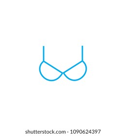 Underwear vector thin line stroke icon. Underwear outline illustration, linear sign, symbol concept.