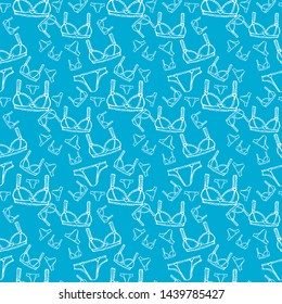 underwear white on a light background pattern vector illustration