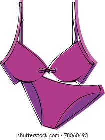 underwear woman bra purple