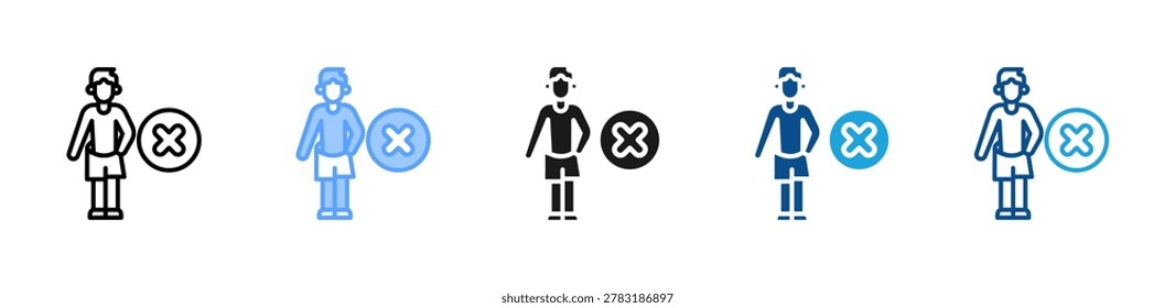 Underweight web icon with multiple style collection