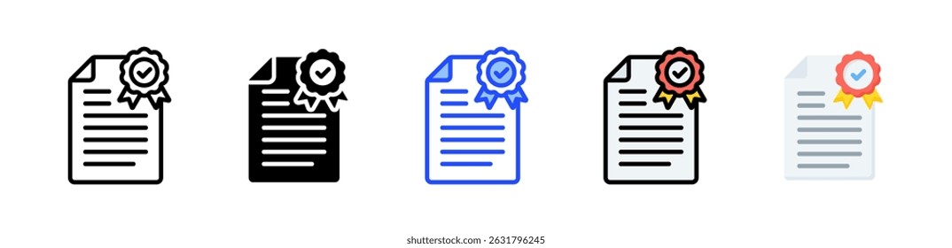 Underwriter Icon Collection With Multiple Styles