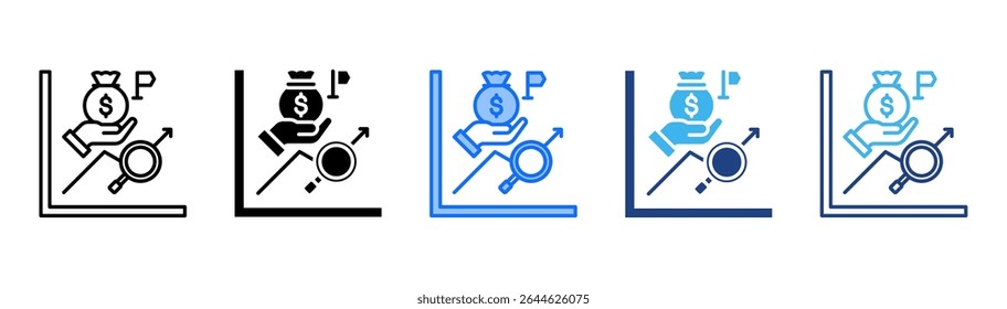 Underwriter icon set multiple style collection