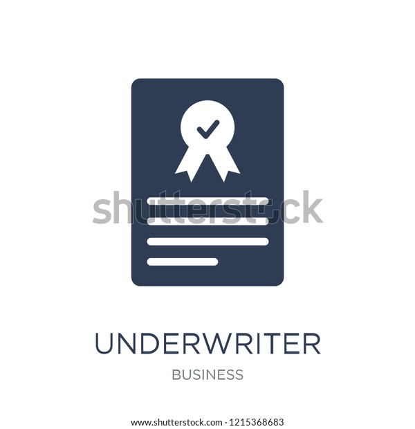 Underwriter (shares)\
icon. Trendy flat vector Underwriter (shares) icon on white\
background from business collection, vector illustration can be use\
for web and mobile,\
eps10