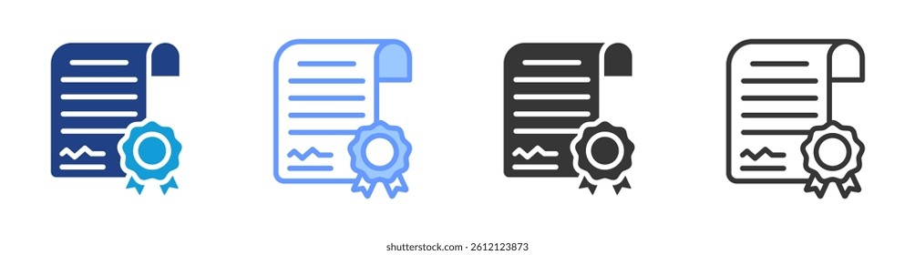 Underwriting icon set multiple style collection