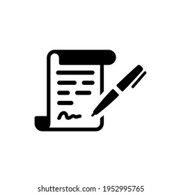 Underwriting Icon - Simple Vector Illustration