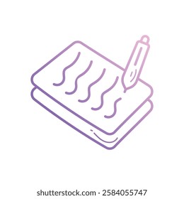 Underwriting icon vector stock illustration