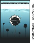 Undewater Mines Danger from the Depth Poster