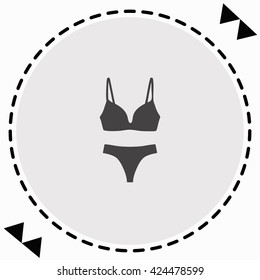 Undies icon Flat Design. Isolated Illustration.