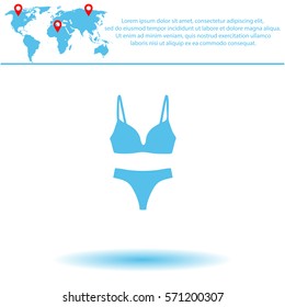 Undies  icon. Vector design.