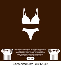 Undies vector icon.