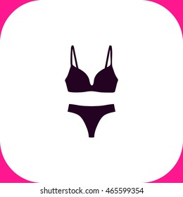 Undies vector icon on white background.