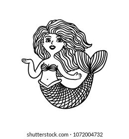 Undine Line Art Vintage