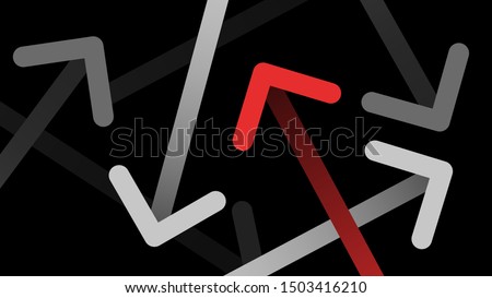 Undirected abstract arrow line movement icon background