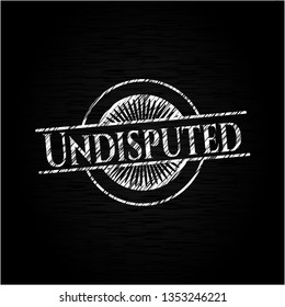 Undisputed with chalkboard texture