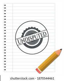 Undisputed drawn in pencil. Vector Illustration. Detailed. 