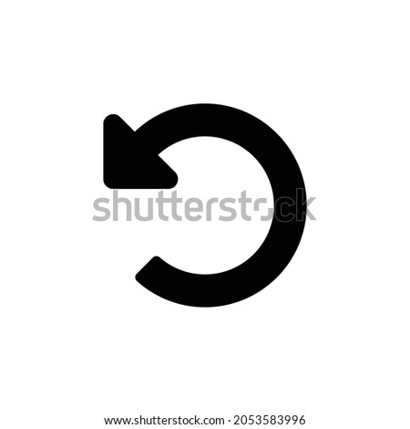 undo alt Icon. Flat style design isolated on white background. Vector illustration