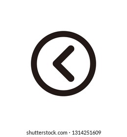 Undo, arrow back icon sign symbol