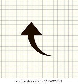 Undo Arrow Icon, Motion icon. Back arrow icon. Arrow button.