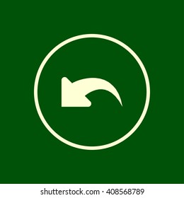 undo arrow icon. vector eps10 icon
