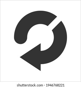 Undo arrow icon, Vector graphics