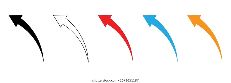 Ícone de sinal de seta Desfazer Linha Arte Logo set .Eps 10.Vetor fundo .	
