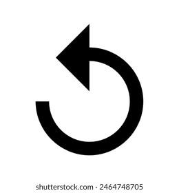 Undo button icon vector design in eps 10