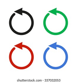 undo - color vector icon