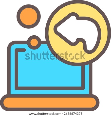 Undo Filled Style Icon Design