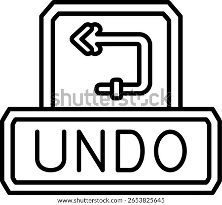 Undo Filled Style Icon Design