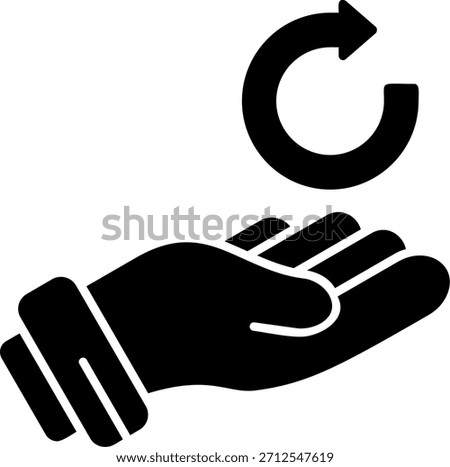 Undo Glyph Style Icon Design