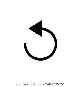 Icono de Deshacer para la acción y la inversión