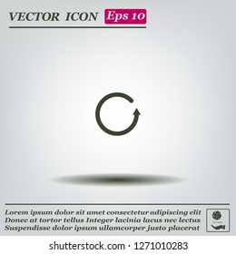 Undo icon, back arrow symbol