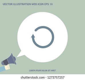 Undo icon, back arrow symbol
