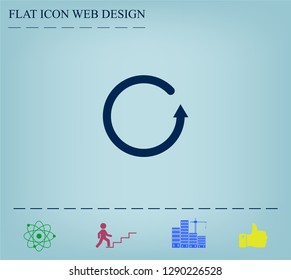 Undo icon, back arrow symbol