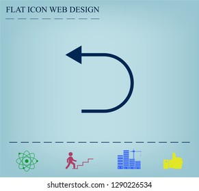 Undo icon, back arrow symbol
