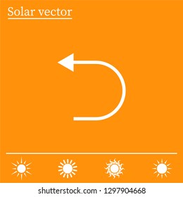 Undo icon, back arrow symbol