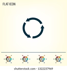 Undo icon, back arrow symbol