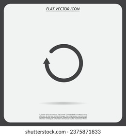 Undo icon, back arrow symbol