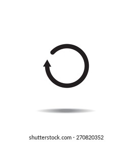 Undo icon, back arrow symbol