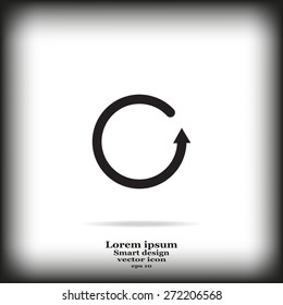 Undo icon, back arrow symbol